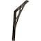 Ekena Millwork Galveston Wrought Iron Bracket, (Single center brace), Antiqued Pale Gold 1 1/2"W x 10"D x 12"H BKTM01X10X12SGLAPG - alternate 1
